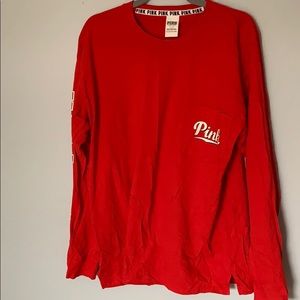 PINK Victoria's Secret Tops - Pink L Long Sleeve Shirt PINK Victoria's Secret Tops - Pink L Long Sleeve Shirt